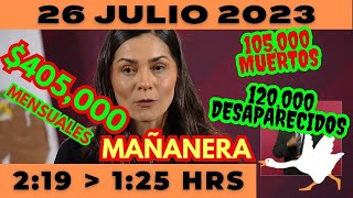 💩🐣 Conferencia de prensa matutina *Miércoles 26 de Julio 2023* Presidente AMLO de 2:19 a 1:25.