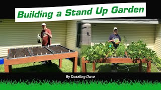 Building a stand up garden bench