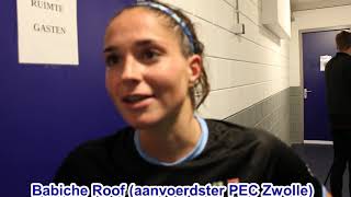 Babiche Roof (PEC Zwolle Vrouwen) "we hadden moeten scoren"