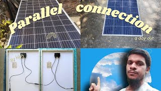 Solar panel connection in Parallel /How to connect  solar panel in parallel