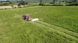 mowing and raking 2nd cut