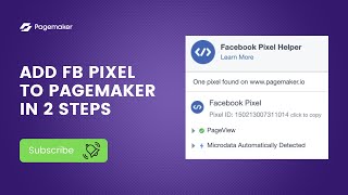 Add Facebook Pixel to Pagemaker