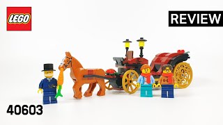 레고 프로모션 40603 겨울 마차 여행(LEGO Promotion Wintertime Carriage Ride) - 리뷰_Review_레고매니아_LEGO Mania