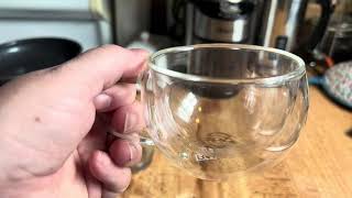 Review of Glass Coffee or Tea Cups - Double wall or single?