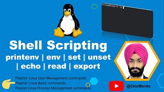 printenv | env | set | unset | echo | read | export | shell scripting in linux (Hindi)