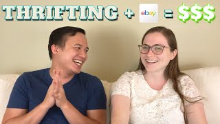 How THRIFTING Paid For Our HONEYMOON! Thrifting and Reselling!