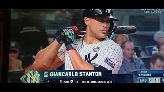 New York Yankees up close - Giancarlo Stanton grounds out, 5th inning, October 30, 2024