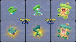 Pokemon Go: Evolving Normal & Shiny Lotad into Shiny Lombre & Shiny Ludicolo