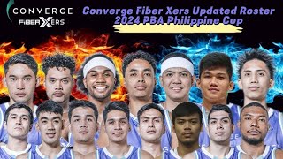 Converge Fiber Xers Updated Roster | 2024 PBA All Filipino Cup Lineup