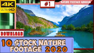 😮 Top 10 NATURE 4K stock footage for YOUR 2020 VIDEO | DAILY NATURE FOOTAGE