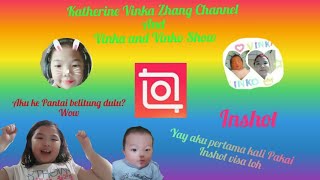 Vinka belajar edit video pakai inshot