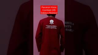 Pesanan Kaos Panjang Lengan Panjang Combed 24S Sablon Plastisol #kaossablon