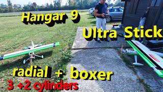 Ultra Stick Hangar 9  radial + boxer engines