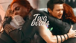 Yelena & Natasha + Clint || Two Birds