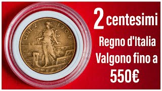 2 Cent. di Lira "Prora" del regno di Vittorio Emanuele III - quanto vale?