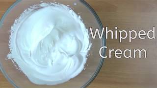 WHIPPED CREAM | व्हीपड क्रीम | HOW TO MAKE WHIPPED CREAM | RUCHI'S KITCHEN CORNER