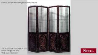 French Antique 4 Fold Regence Screens for Sale