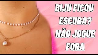 COMO RECUPERAR BIJUTERIAS ESCURECIDAS PRATEADAS E DOURADAS DE FORMA FÁCIL E BARATA #diy