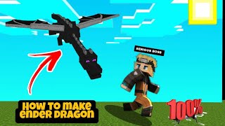 How to make ender dragon in Minecraft PE | Minecraft pocket edition me ender dragon kaise banaye 💯%👍