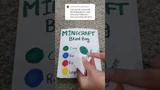 Minecraft blind bag #ideas #diy #blindbag #craft #asmr