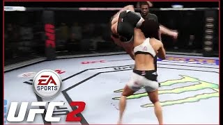 Rose Namajunas -Vs- Michelle Waterson (Flying Armbar From Hell) ☆EA Sport UFC 2☆