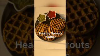 Healthy & Quick Morning Breakfast. Healthy sprouts Waffles.  #healthyfood #easyrecipe #breakfast