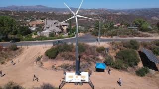 Uprise Energy Portable Wind Turbine - Transportation and Operation