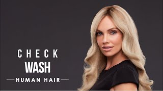 How to perform a check wash on a human hair topper and wig