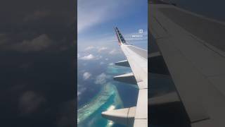 Maldives trip📍🇲🇻🏝️ | #travelshorts #planview #couple #bluebeach #seaview #ytshortsvideo #shorts