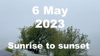 Sunrise to sunset on 6 May 2023 | 4K | Timelapse