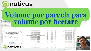 Como transformar volume por parcela em volume por hectare? - Inventário Florestal