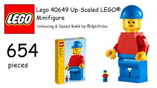 Lego 40649 Up Scaled LEGO Minifigure Unboxing & Speed Build!!!!  @DP13Tube