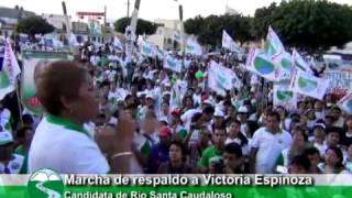 MULTITUDINARIA MOVILIZACION EN RESPALDO A LA CANDIDATA VICTORIA ESPINOZA