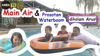 MAIN AIR DAN PEROSOTAN WATER BOOM - WATER PLAY DI KOLAM ARUS - WATER PARK CERIA DEPOK JAWA BARAT