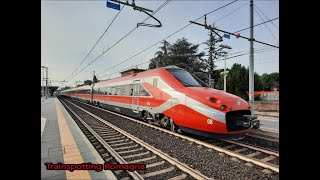 IL PRIMO ETR 700 CON LA NUOVA LIVREA FRECCIAROSSA 2022 IN PARTENZA DA FAENZA!