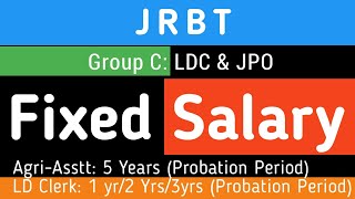 JRBT Gr-C: Probation Period of Different Departments and Posts and Salary🤩