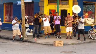 High school jazz band streets of nola