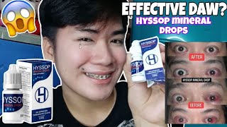 HYSSOP MINERAL DROPS! LEGIT NA NAKAKALINAW NG MATA? AT IBANG PROBLEMA SA MATA!😱