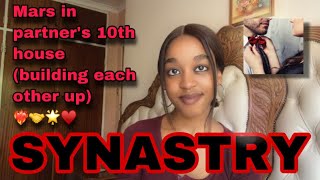 SYNASTRY: Mars in partner’s 10th house (building each other up)