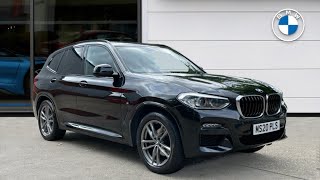 BMW APPROVED USED CAR OVERVIEW 2020 (20) BMW X3 xDrive20i M Sport  Black Sapphire metallic paint