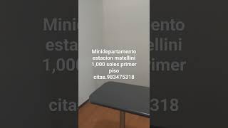 alquiler mini departamento matellini 1,000 soles citas.983475318