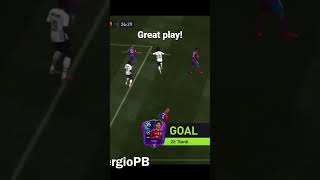 Sane scores from a awesome play on fifamobile2023 #gaming #shorts #fifamobile #sane