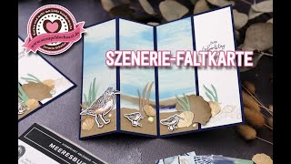 Tutorial: Szenerie-Faltkarte mit Produkten von Stampin' Up! | Funfoldcard