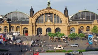 beautiful buildings of Frankfurt main station inside and out.فرینکفرٹ سینٹرل اسٹیشن اندر اور باہر سے