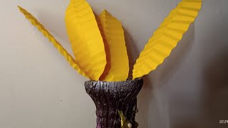 DIY Paper Leaf Craft - Easy Fall Decoration for Home Decor #diy #papercraft #trending #craft #craft