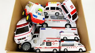 救急車のミニカー走る！緊急走行テスト！坂道走行サイレンあり｜ Ambulance minicar runs with sirens on! Emergency driving test