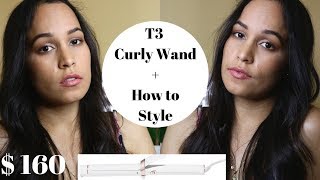 T3 Micro Singlepass Curly Wand + HOW TO Style Hair |JASMIIIN JIMENEZ