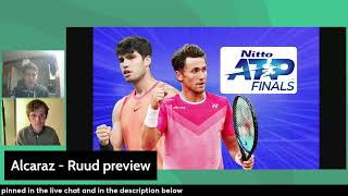 Carlos Alcaraz vs Casper Ruud ATP Finals · Preview & Prediction