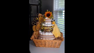 DIY Bee Diaper Cake