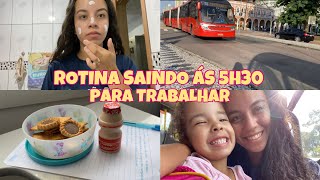 MINHA ROTINA SAINDO PARA TRABALHAR ÀS 5:30H DA MANHÃ 😍 | Gabi de Paula